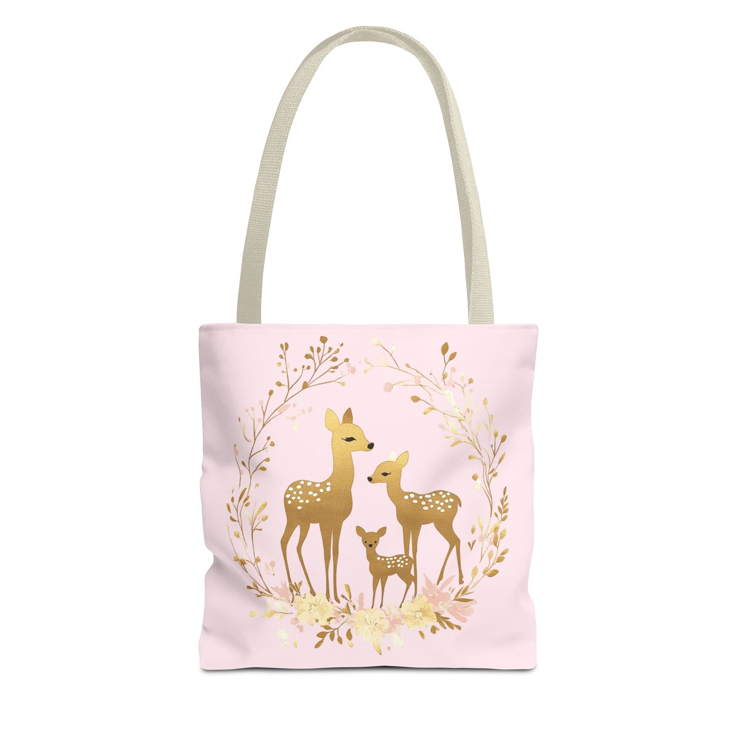 Elegant Floral Deer Tote Bag - Cute & Stylish Eco-Friendly Shopping Bag