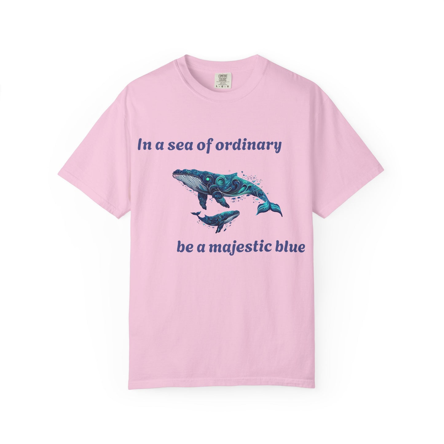 Blue Whale Unisex T-shirt with Inspirational Quote