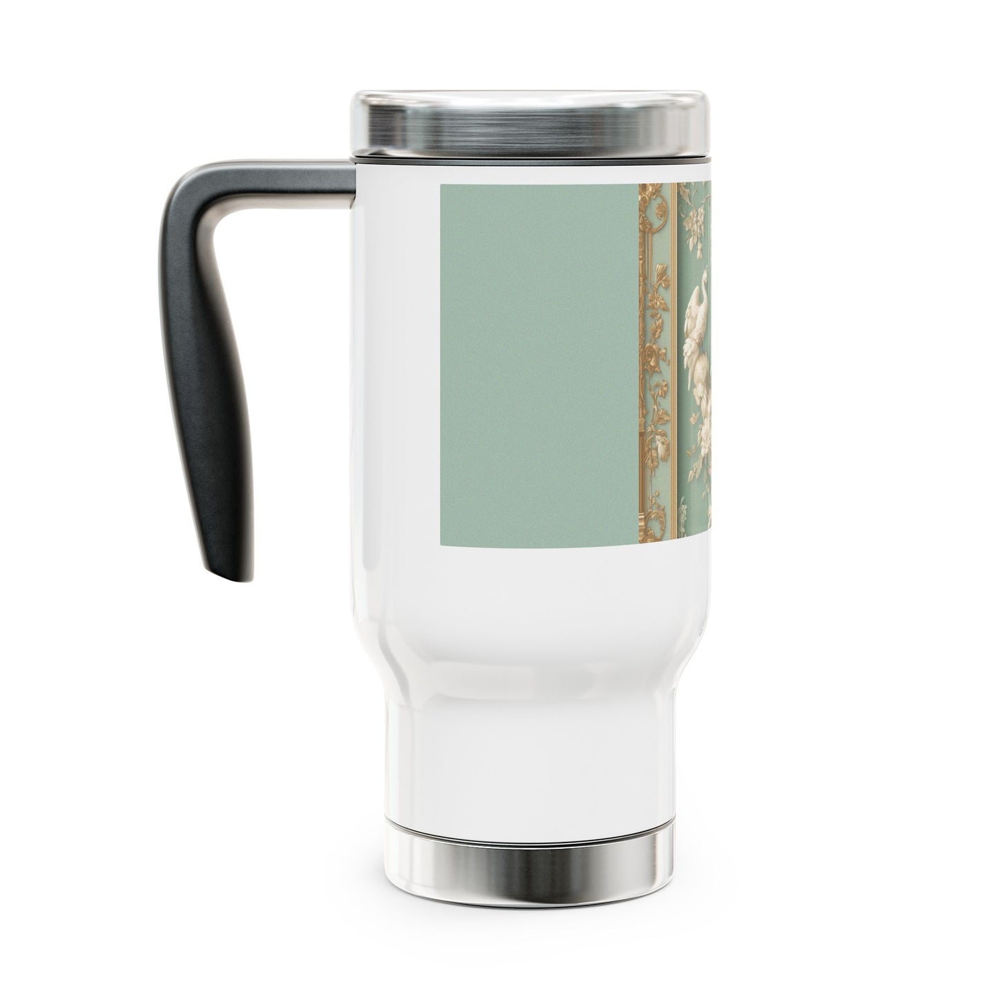 Elegant Vintage Botanical Style Travel Mug, Perfect Gift for Garden Lovers, Teachers, Travel, Coffee, Tea, Outdoor Events