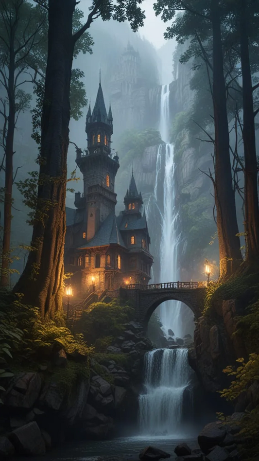 #35 Dark Castle and Waterfall