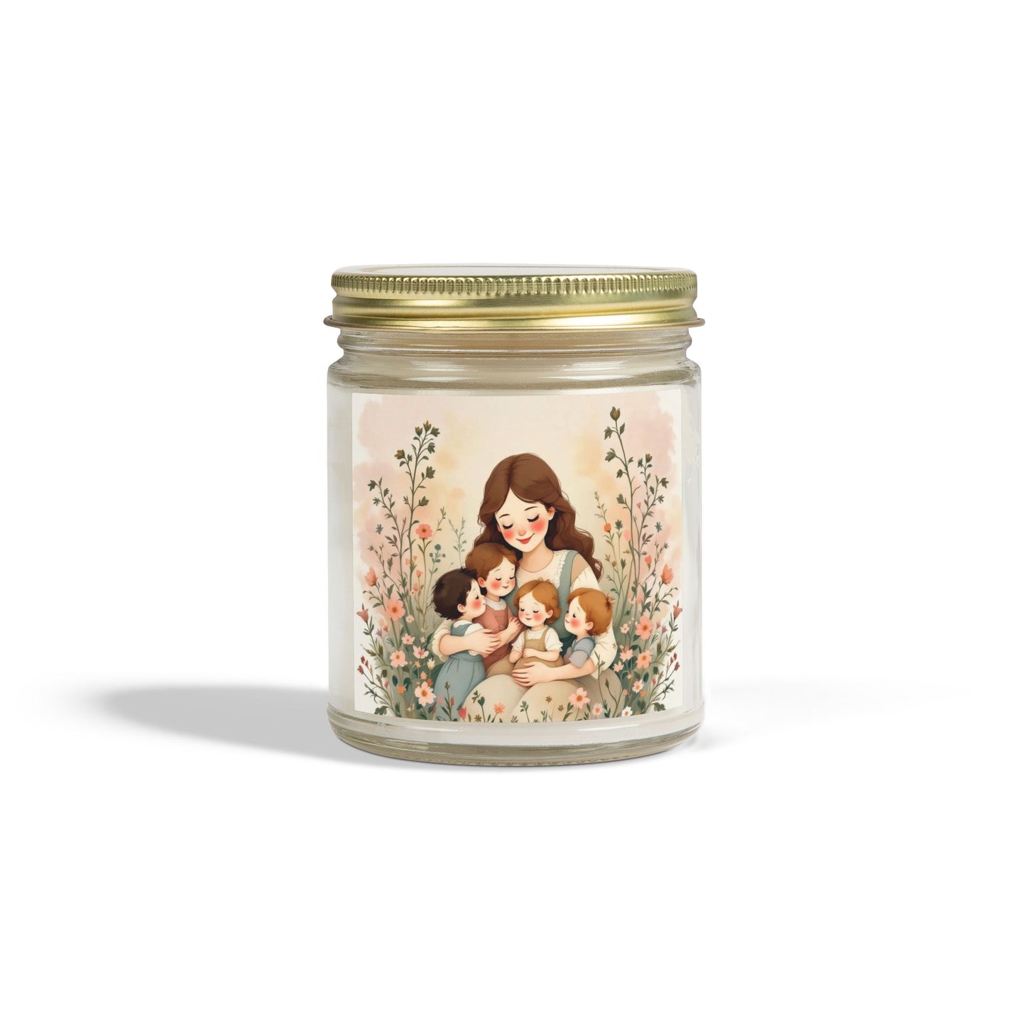 "A Mother's Love" Scented Candles, Mother's Day Design, Coconut Apricot Wax