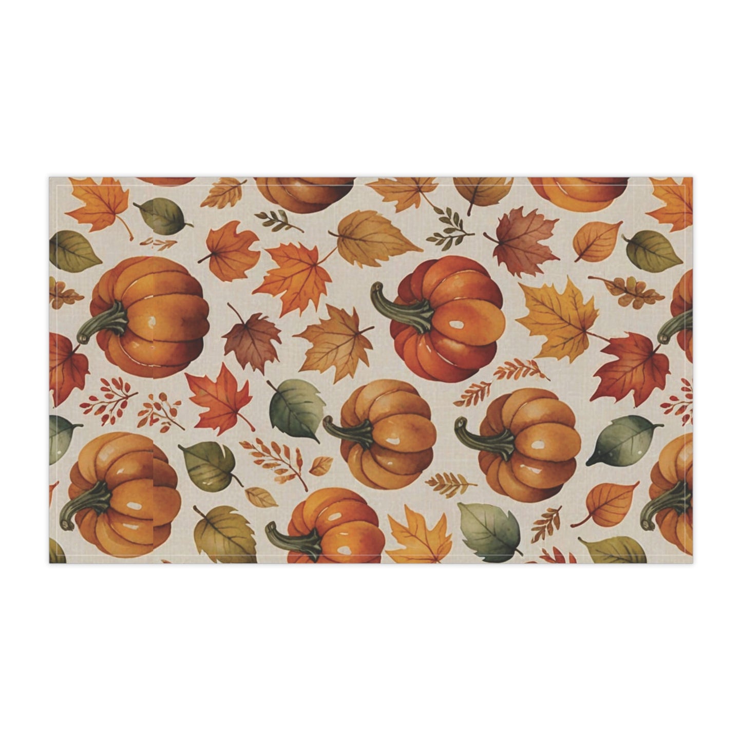 Fall Leaves & Pumpkins Autumn Tea Towels, Fall Kitchen Decor, Harvest Gifts, Thanksgiving Home Essentials, Seasonal Kitchen Accessories