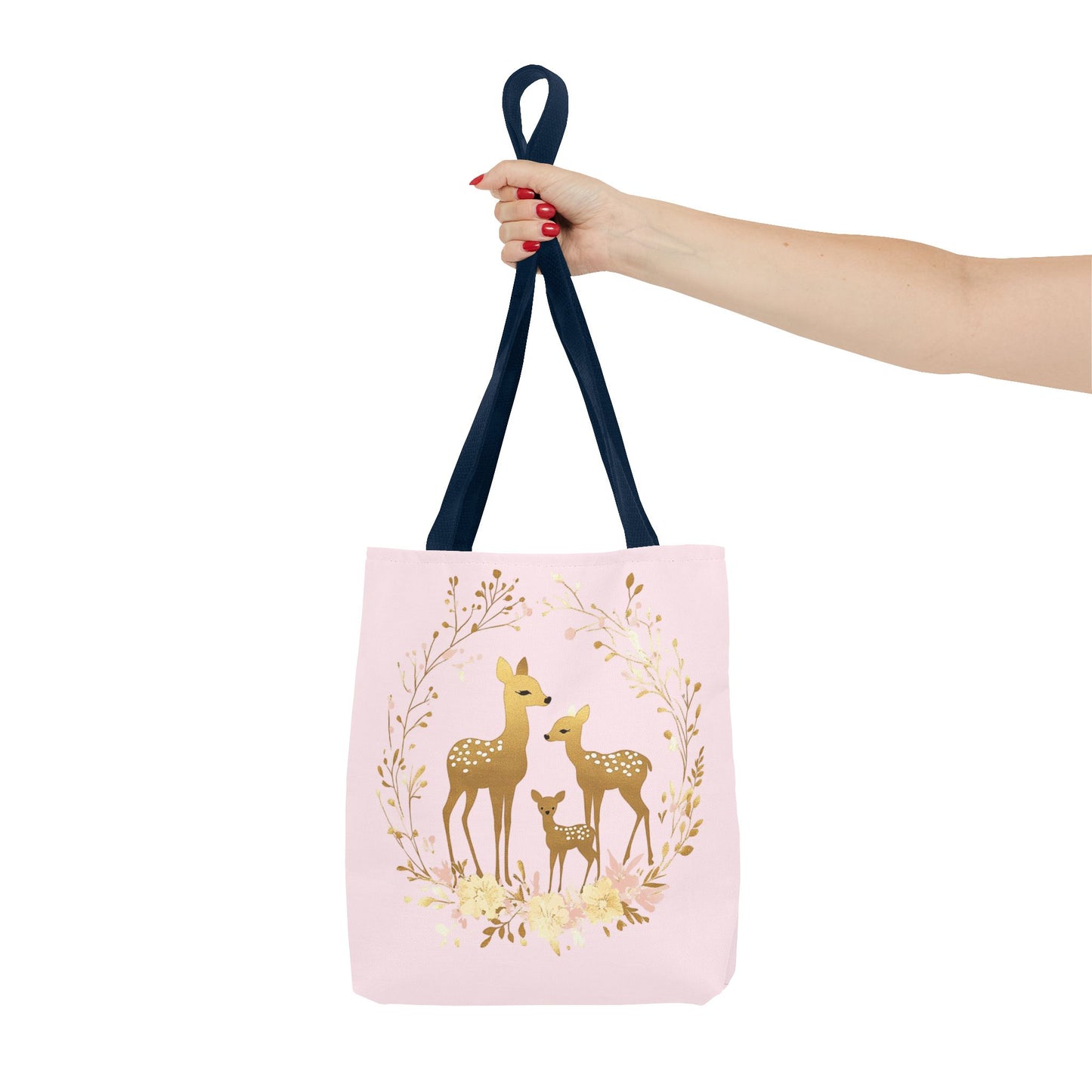 Elegant Floral Deer Tote Bag - Cute & Stylish Eco-Friendly Shopping Bag