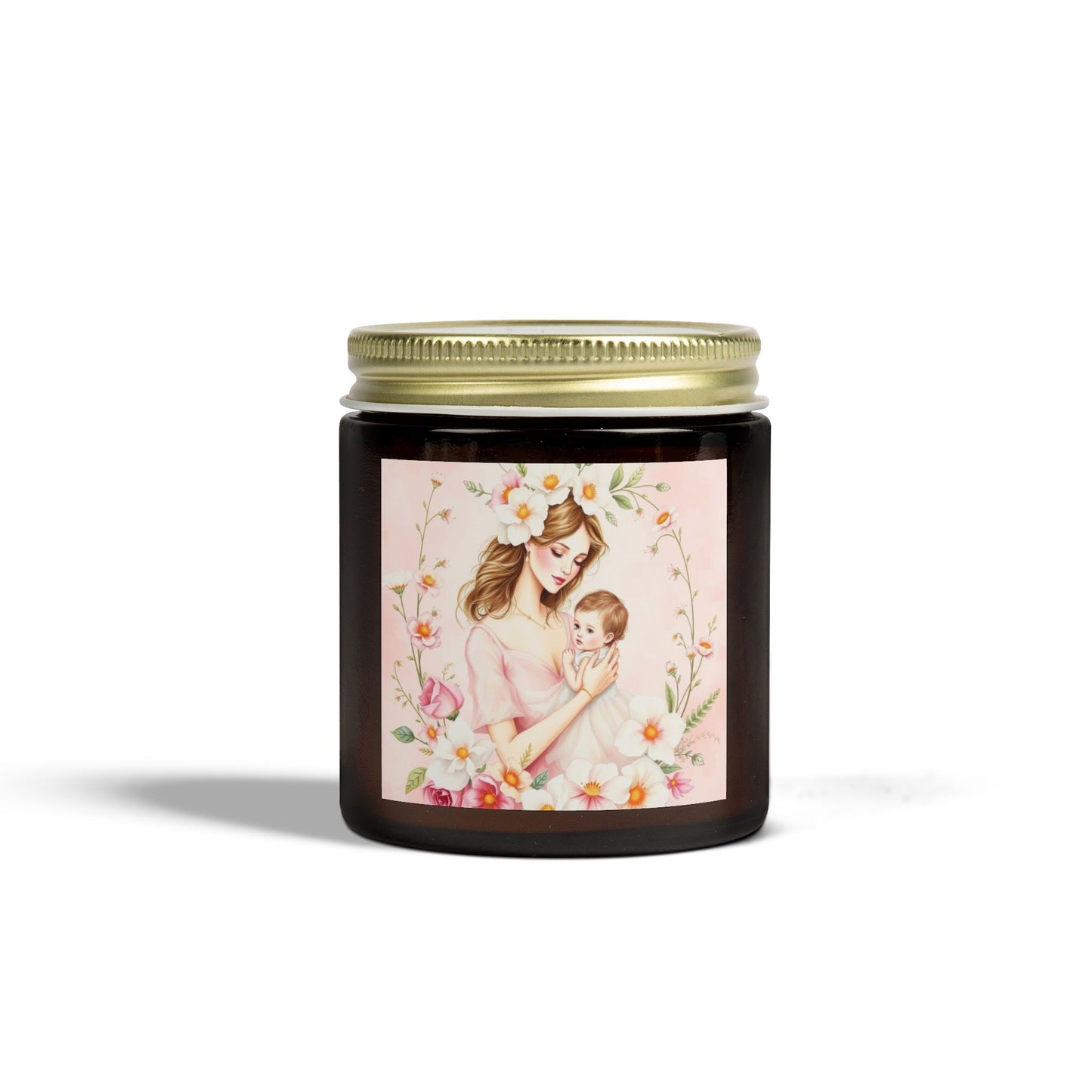"A Mother's Embrace" Scented Candle - Coconut Apricot Wax (4oz, 9oz)