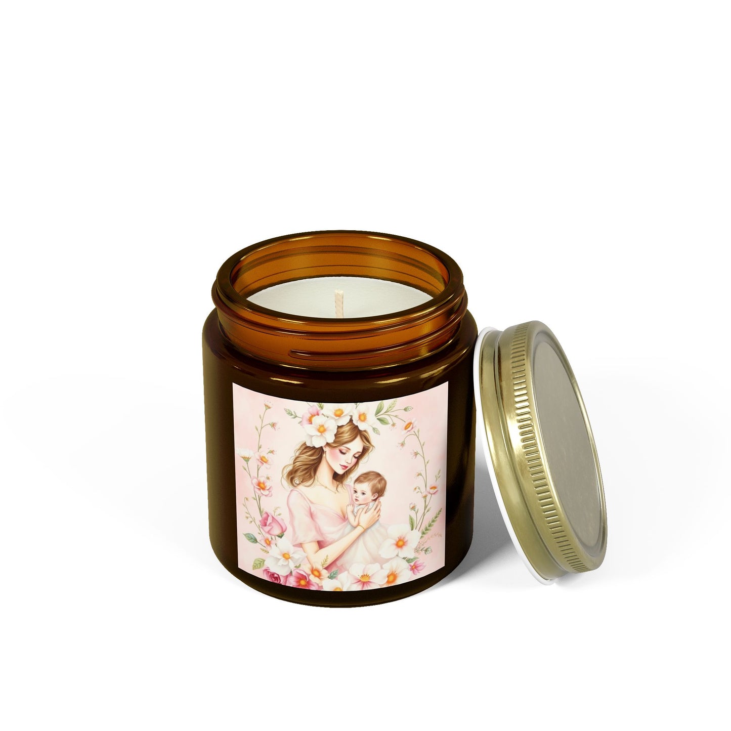 "A Mother's Embrace" Scented Candle - Coconut Apricot Wax (4oz, 9oz)
