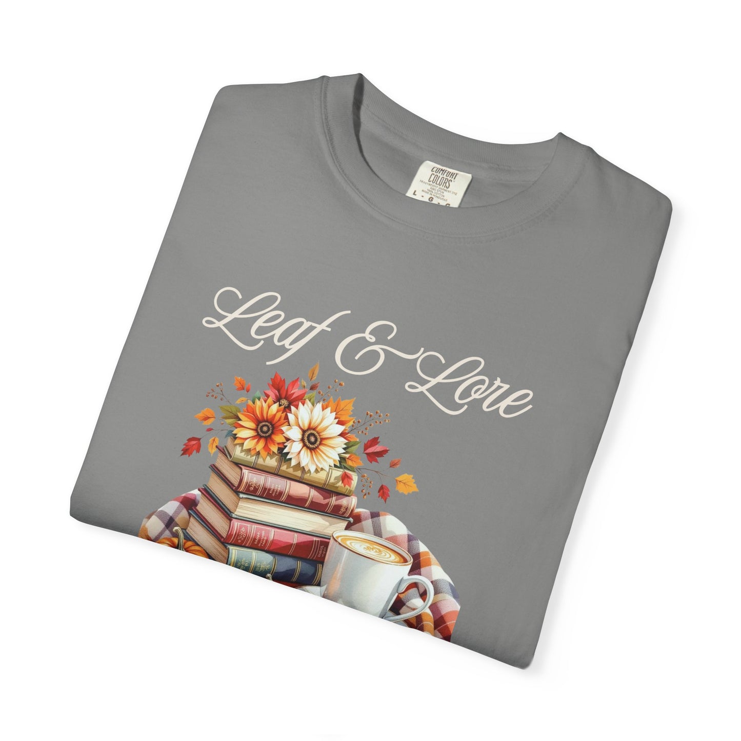 Cozy Book Lover Tee Unisex T-shirt Literary Apparel Leaf and Lore Readers' Society Autumn Vibes Gift Comfort Colours Shirt