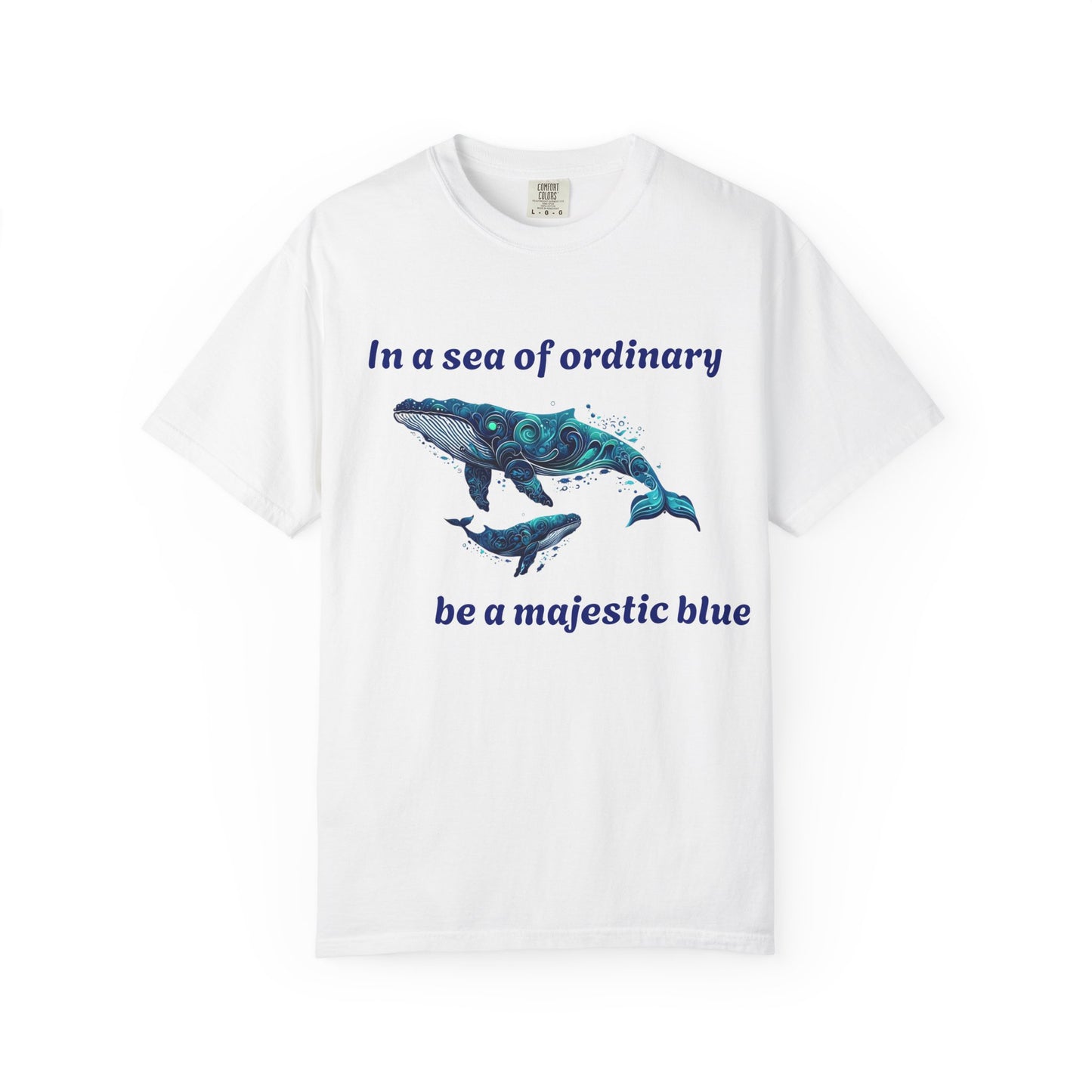Blue Whale Unisex T-shirt with Inspirational Quote