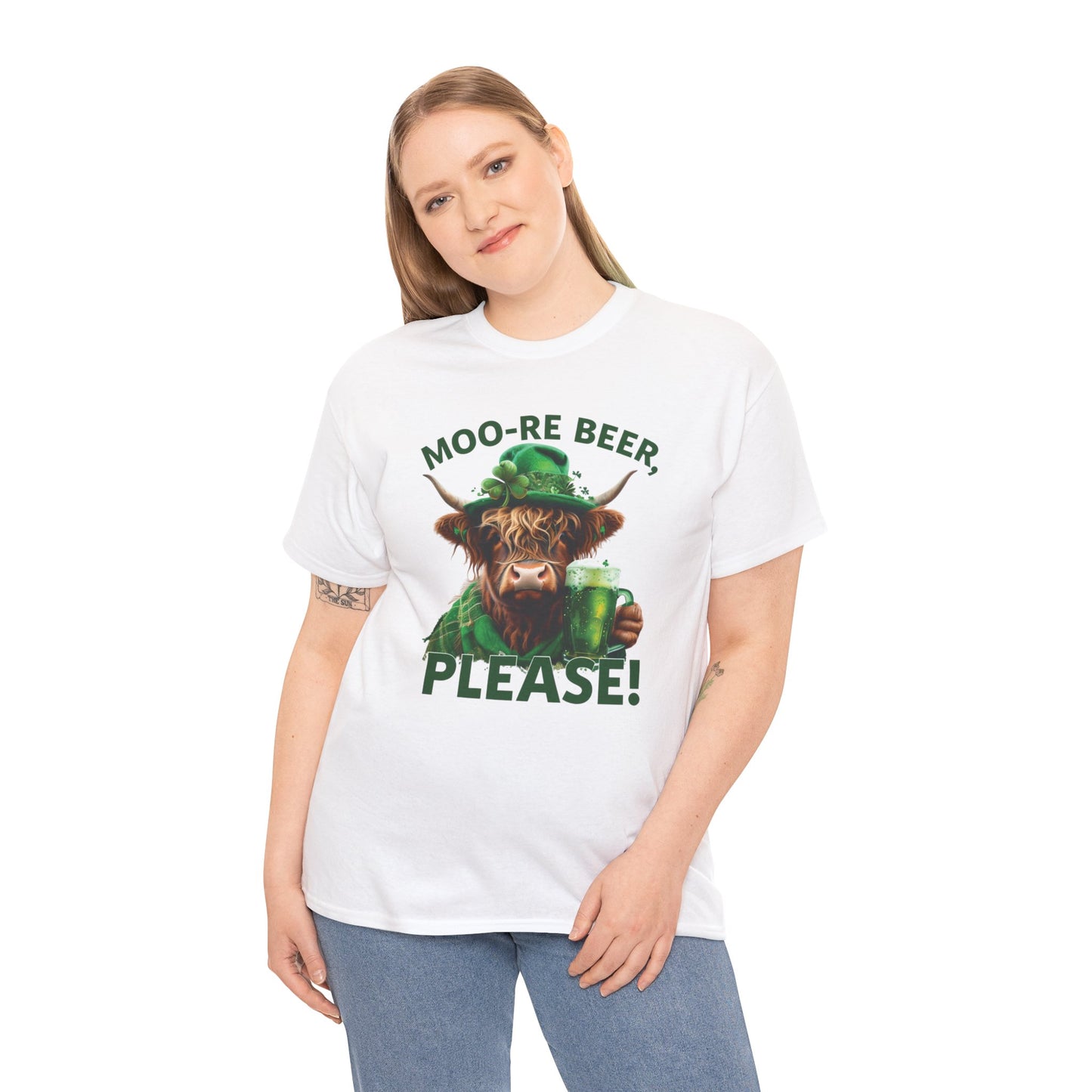 Moo-Re Beer St. Patrick's Day Unisex Cotton Tee