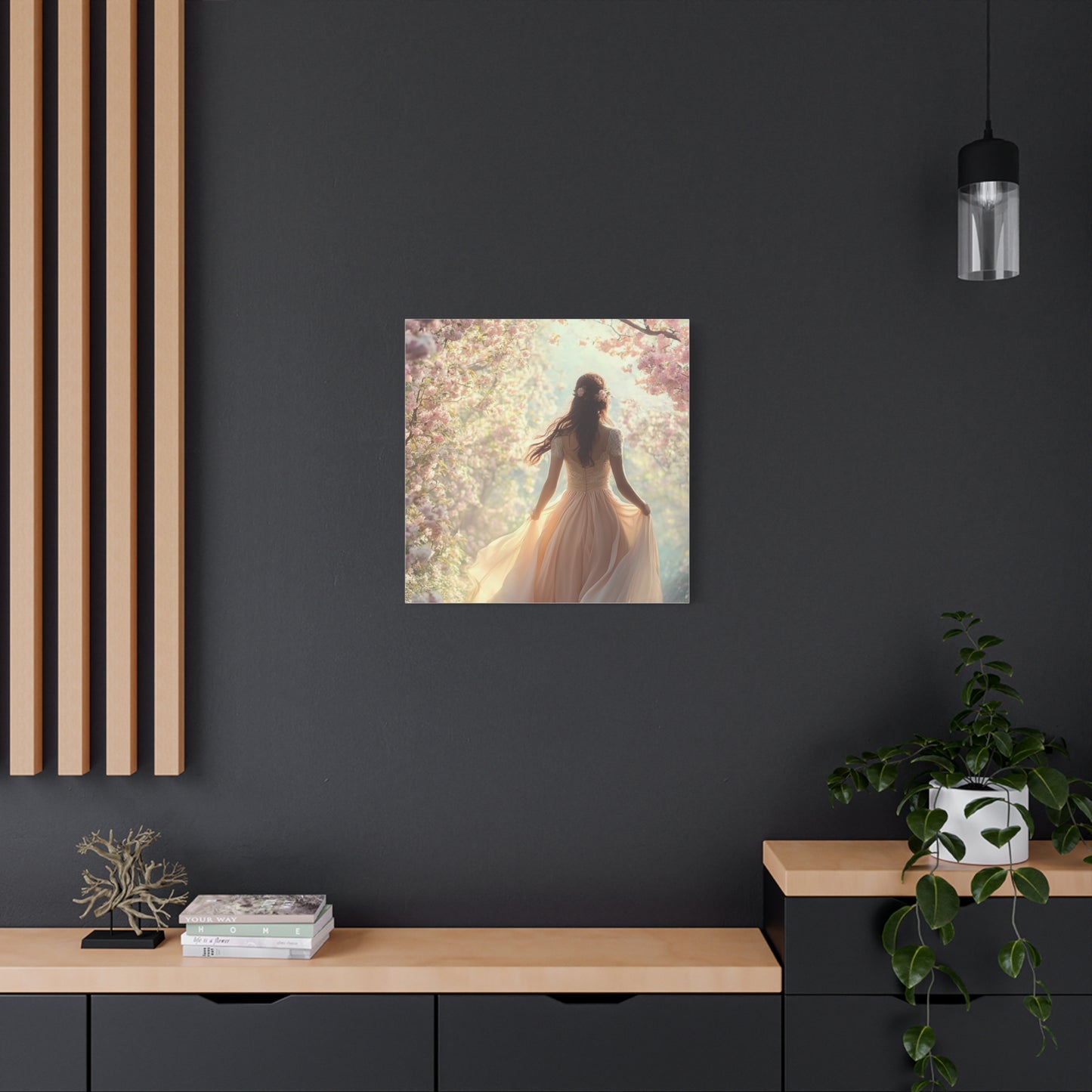 Running through the Woods Canvas Print - Whimsical Art for Home Decor