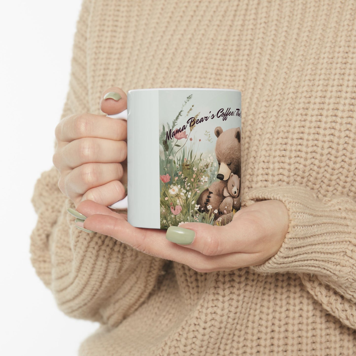 Bear Necessity Ceramic Mug - Cute Animal-Themed Coffee Cup for Cozy Moments