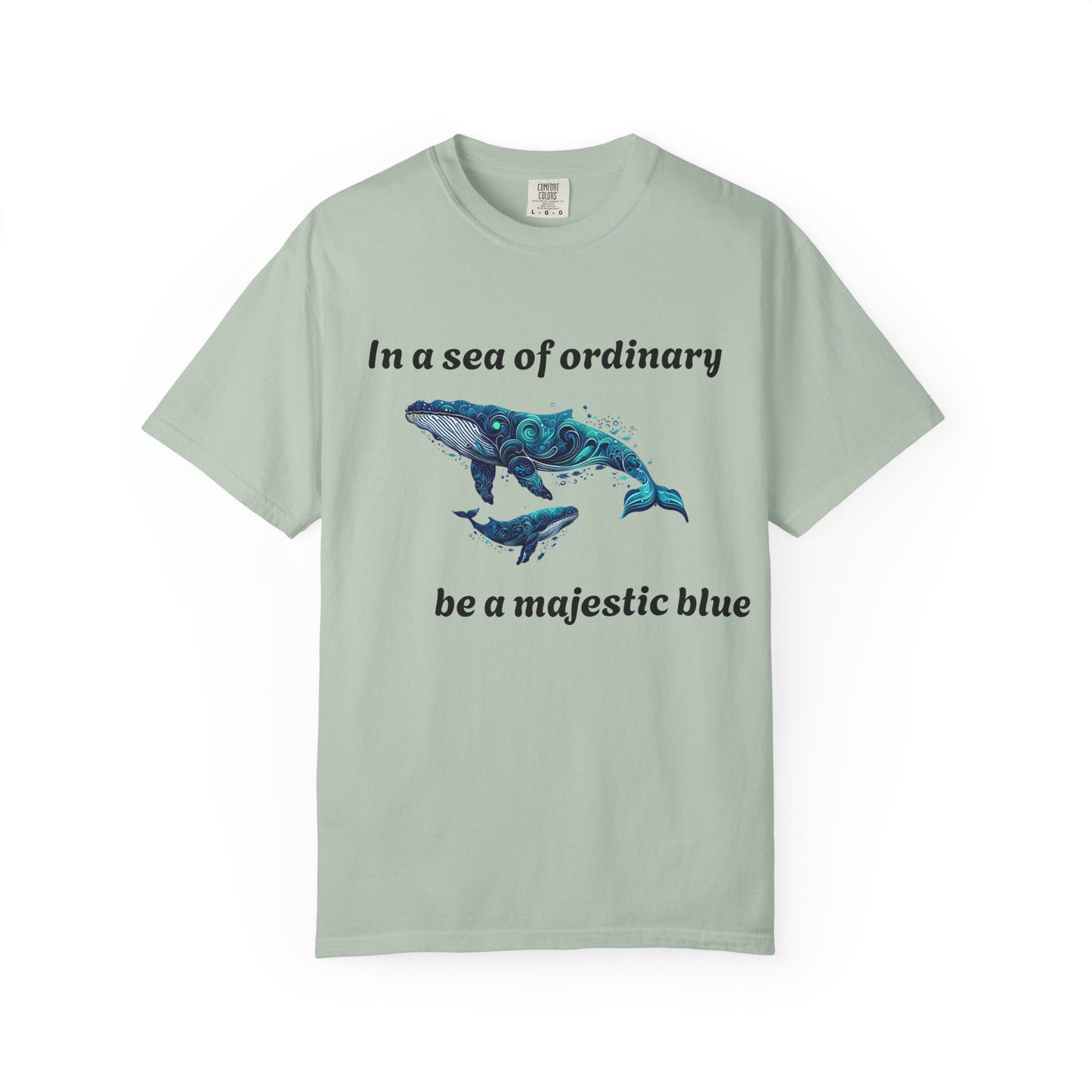 Blue Whale Unisex T-shirt with Inspirational Quote
