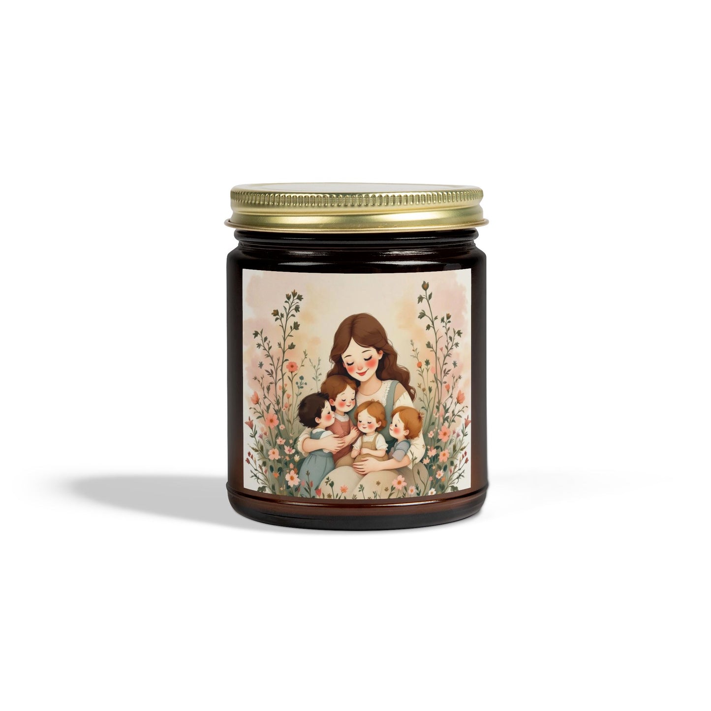"A Mother's Love" Scented Candles, Mother's Day Design, Coconut Apricot Wax