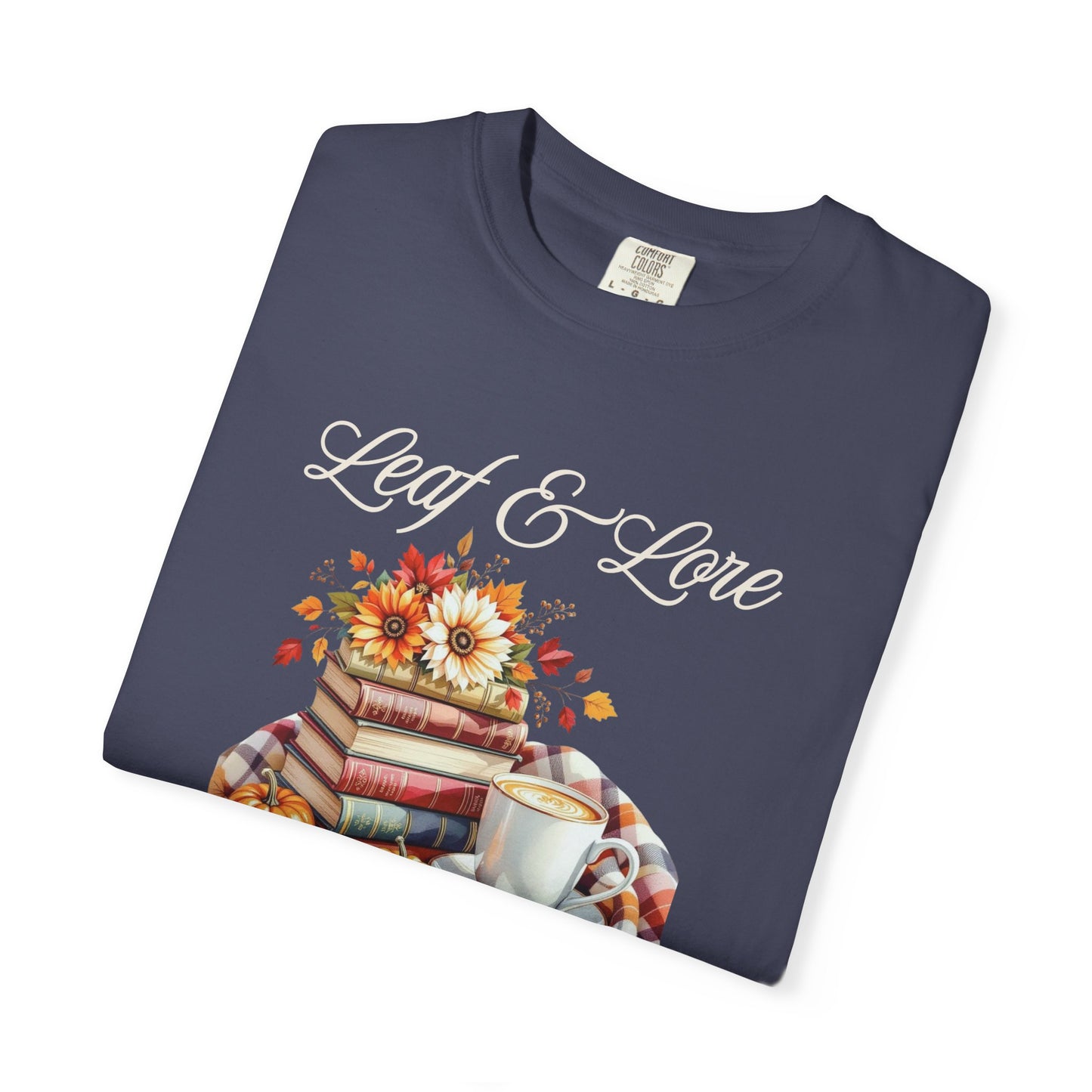 Cozy Book Lover Tee Unisex T-shirt Literary Apparel Leaf and Lore Readers' Society Autumn Vibes Gift Comfort Colours Shirt