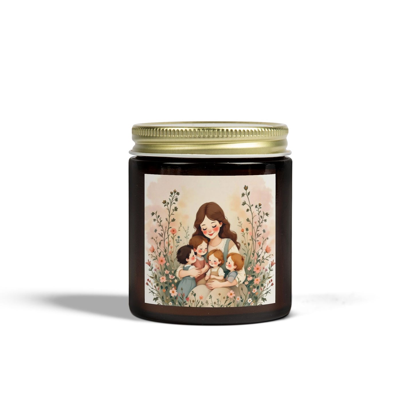 "A Mother's Love" Scented Candles, Mother's Day Design, Coconut Apricot Wax