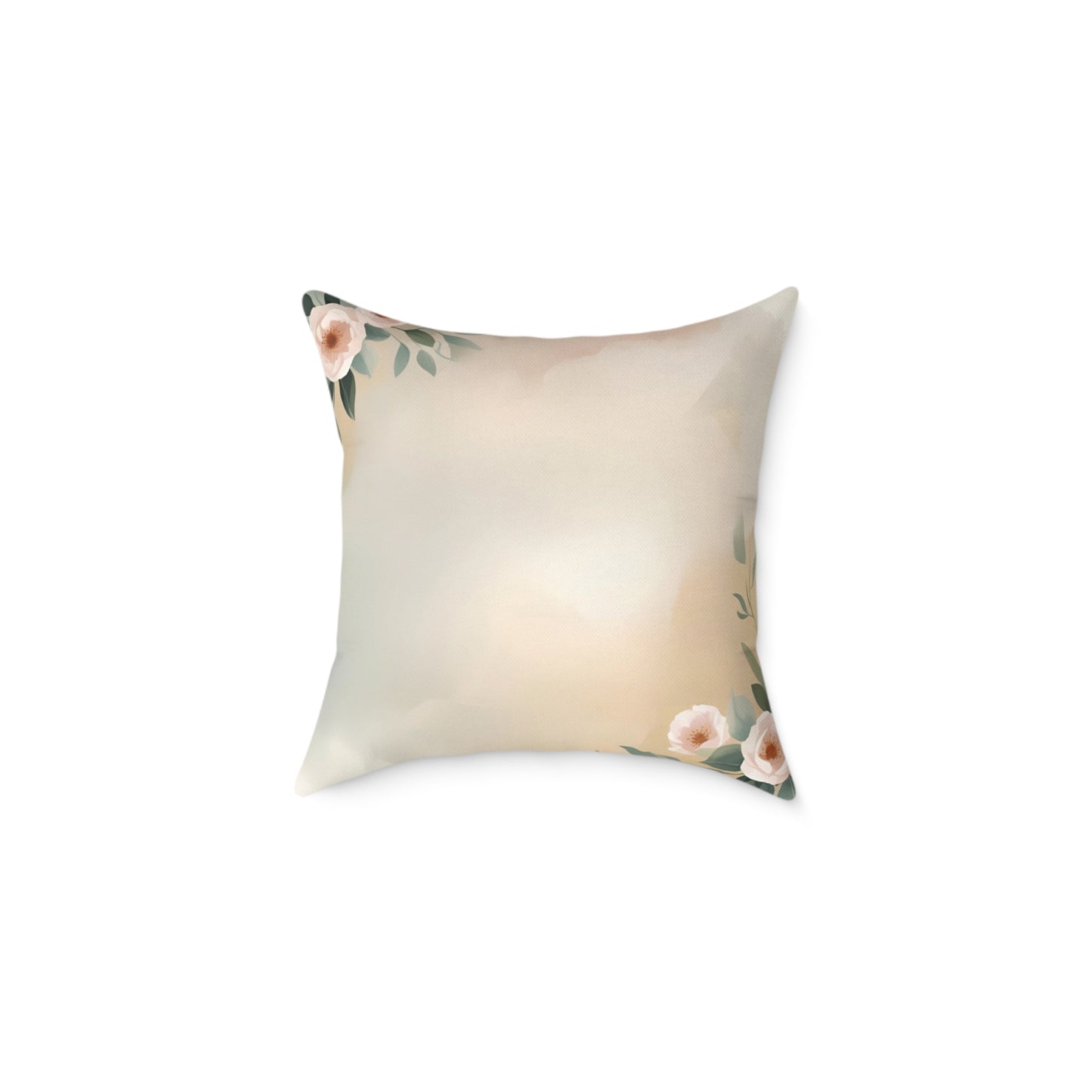 Inspirational Quote Floral Throw Pillow Religious Decor Scripture Inspiration Room Accent Pink Green - Love Beyond Measure