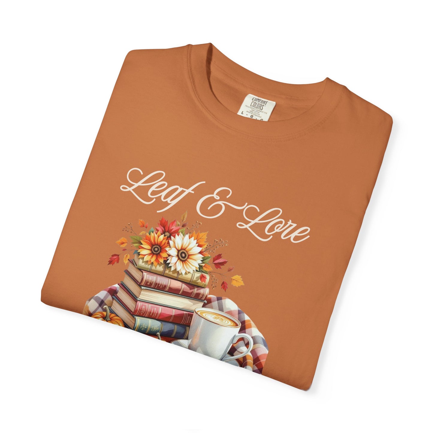 Cozy Book Lover Tee Unisex T-shirt Literary Apparel Leaf and Lore Readers' Society Autumn Vibes Gift Comfort Colours Shirt