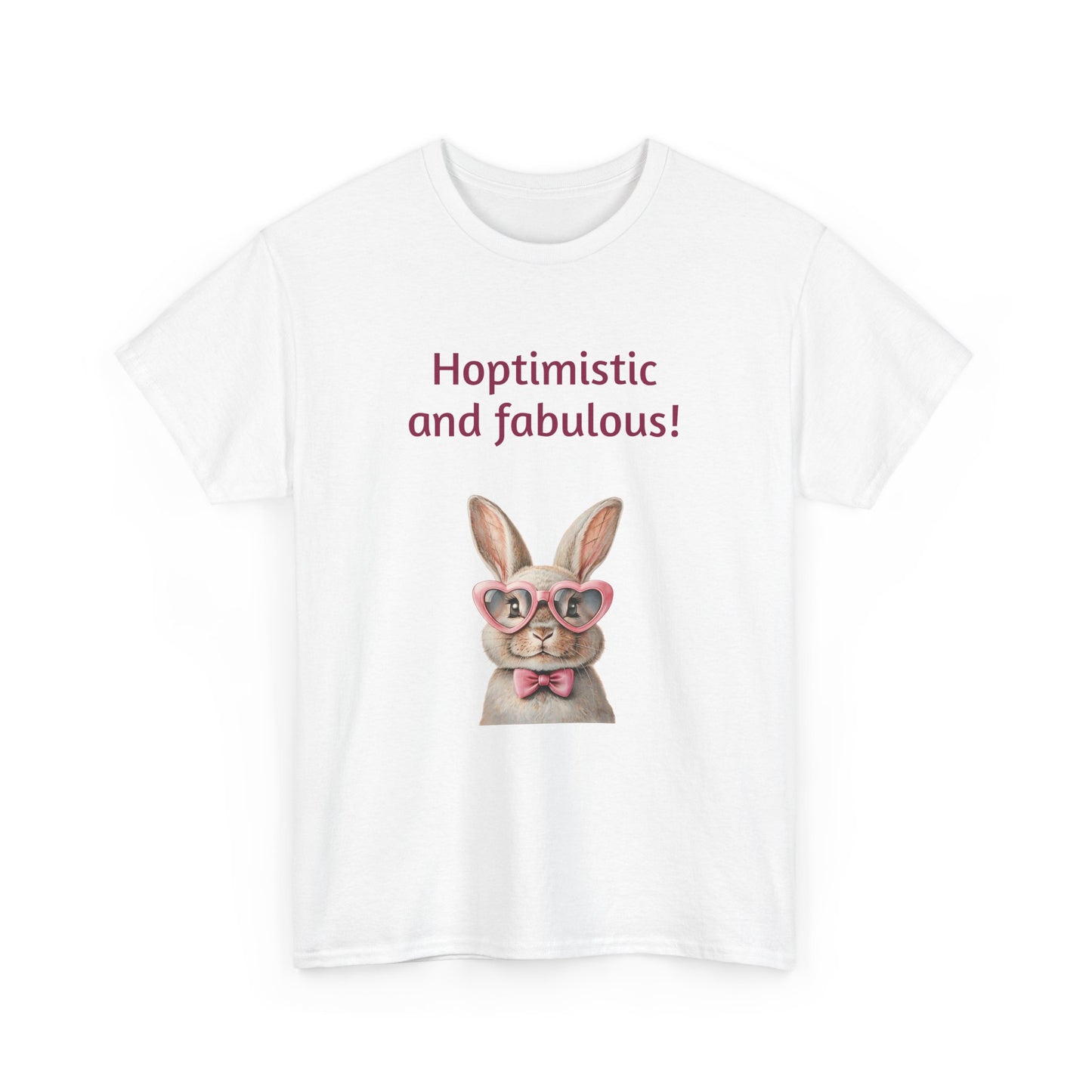 Hoptimistic and Fabulous Unisex Heavy Cotton Tee
