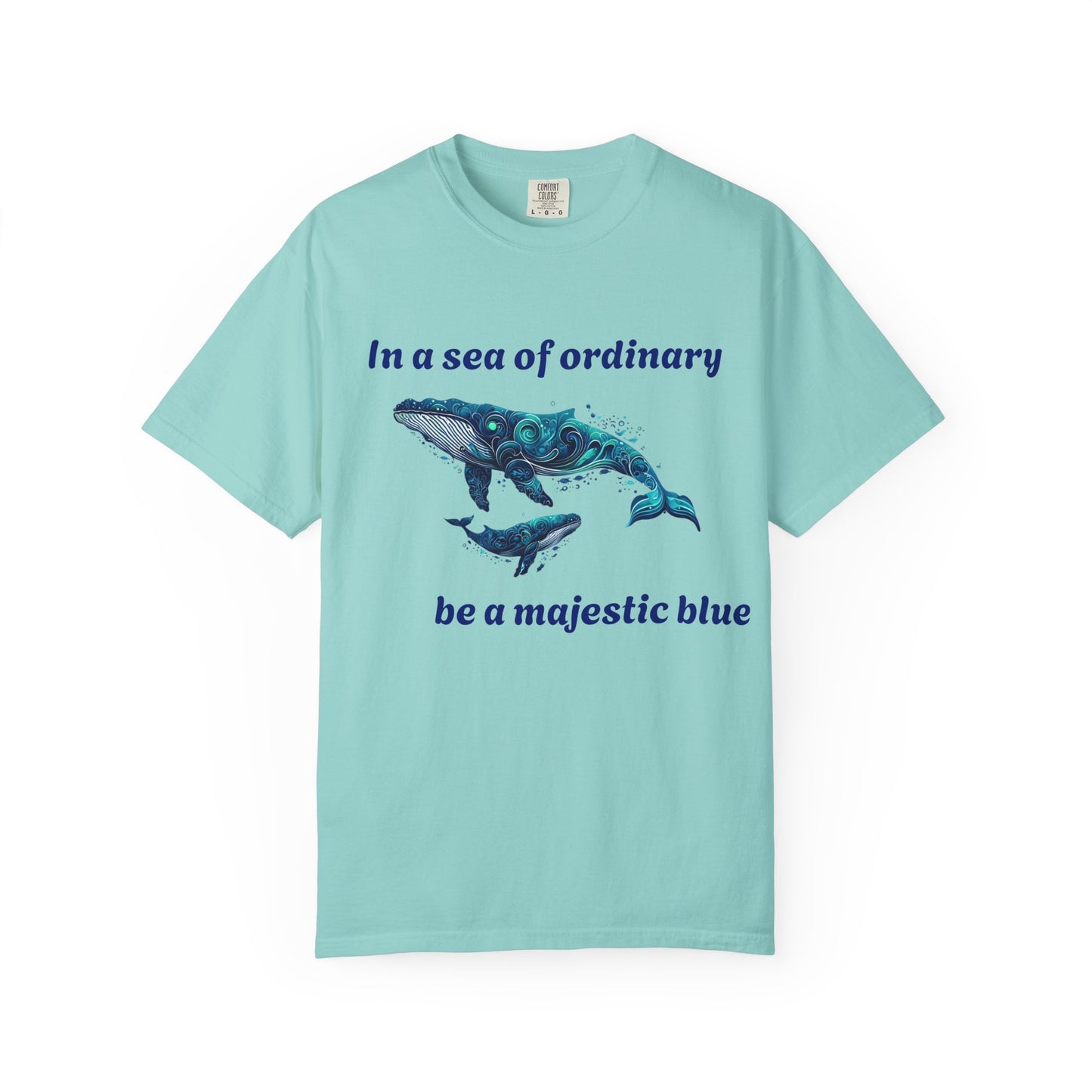 Blue Whale Unisex T-shirt with Inspirational Quote