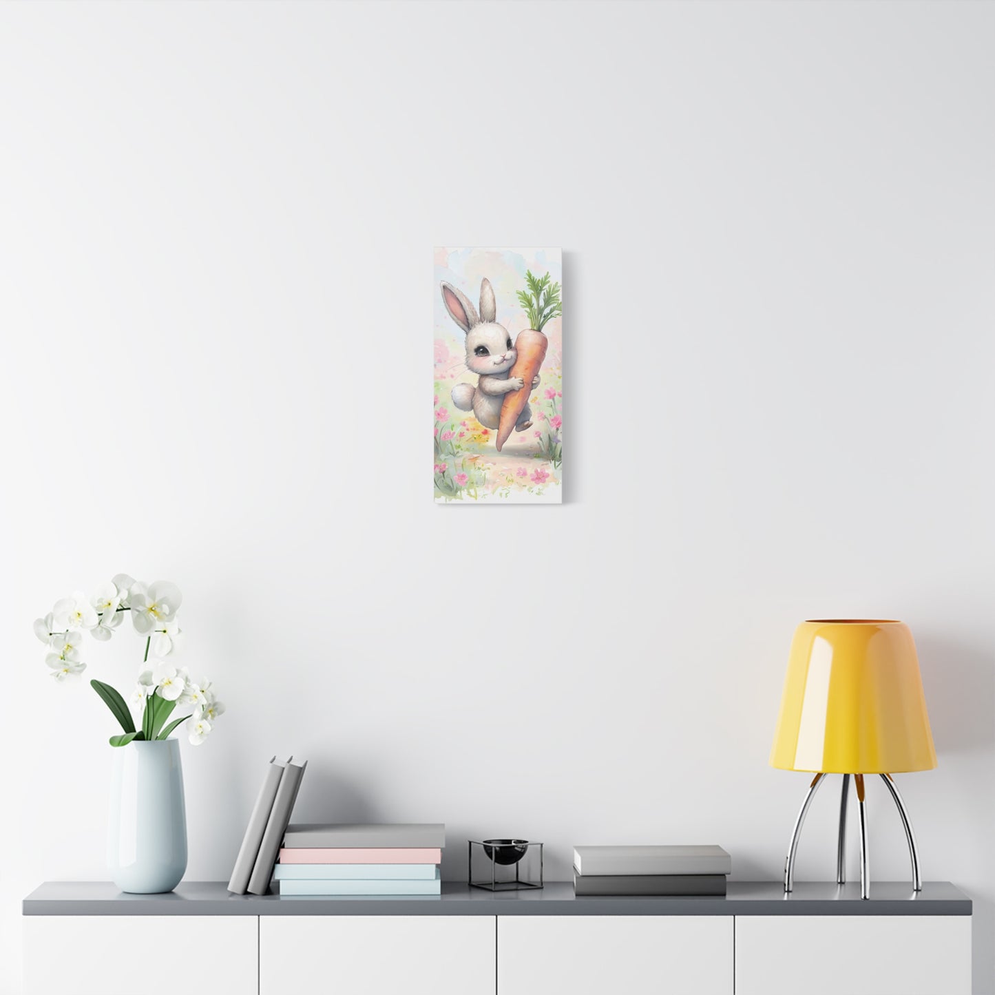 Easter Bunny Canvas Art - Whimsical Home Decor