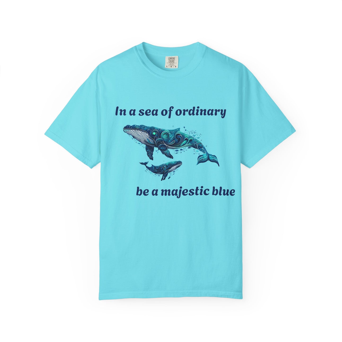 Blue Whale Unisex T-shirt with Inspirational Quote