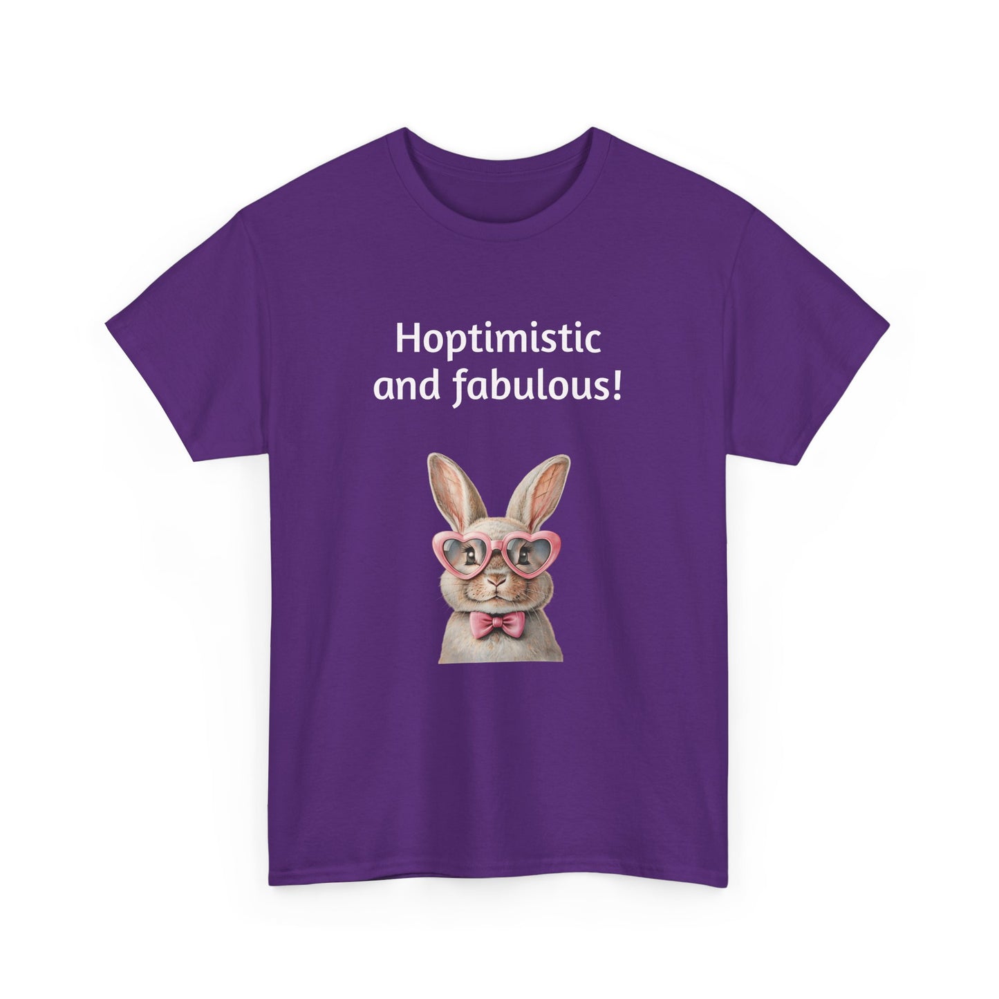 Hoptimistic and Fabulous Unisex Heavy Cotton Tee