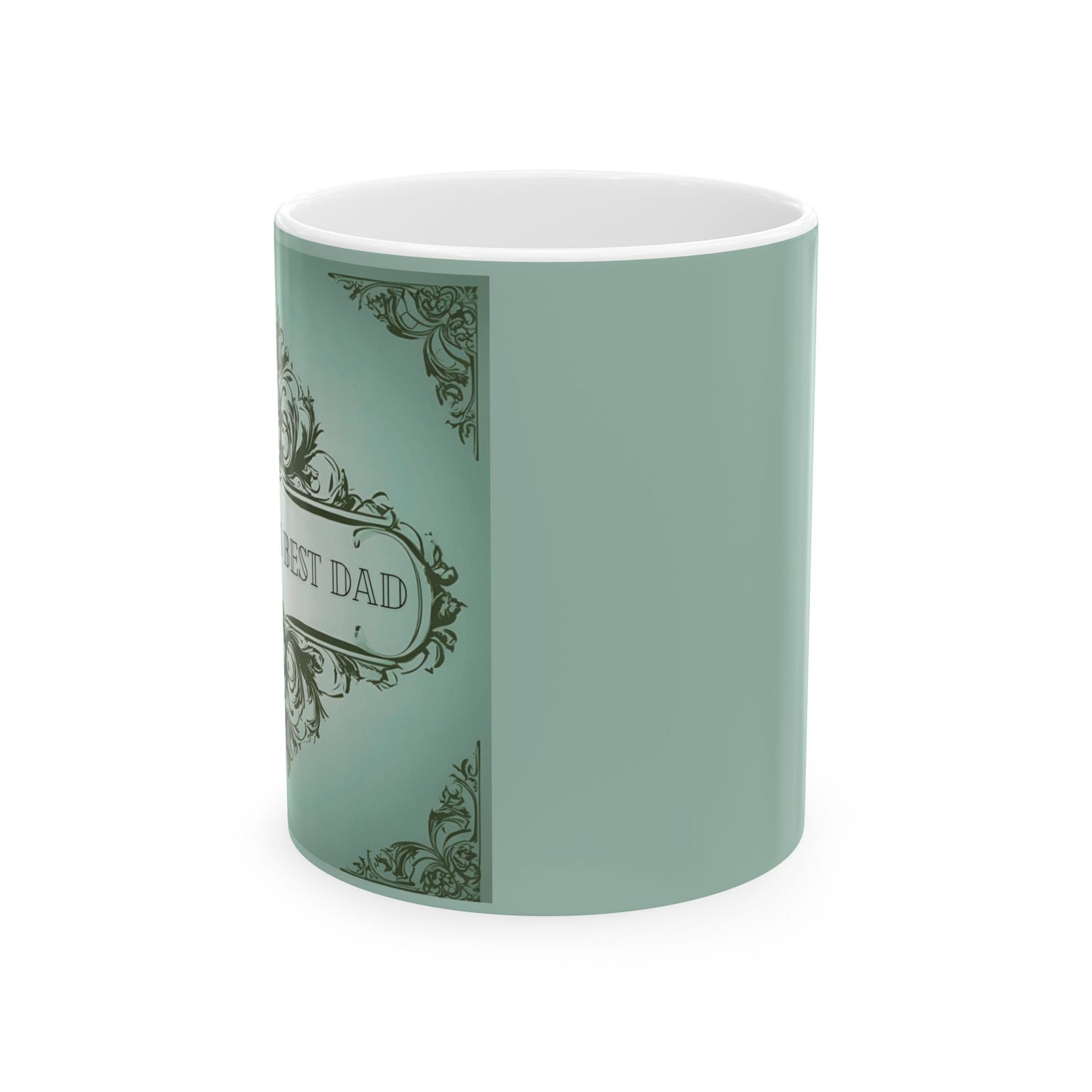 World's Best Dad Ceramic Mug - Perfect Gift for Father's Day, Birthdays, or Special Occasions, Classical Elegance