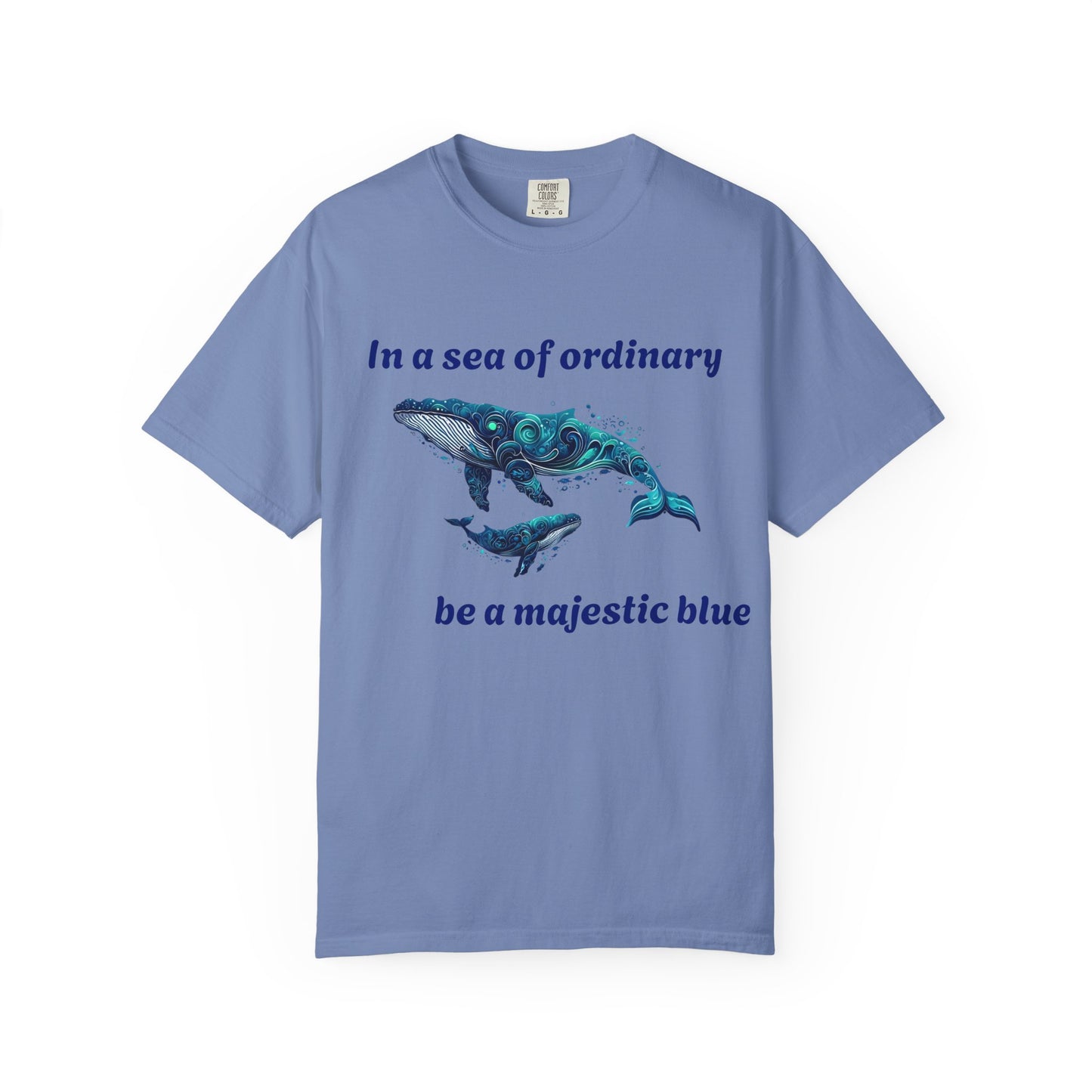 Blue Whale Unisex T-shirt with Inspirational Quote