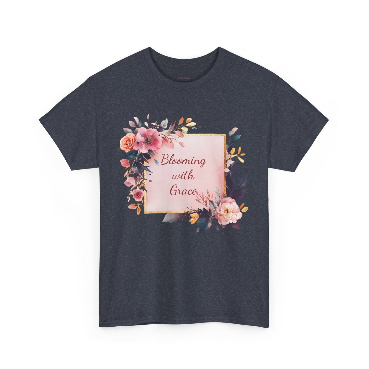 Blooming with Grace Unisex Heavy Cotton Tee - Floral Design T-Shirt for Spring