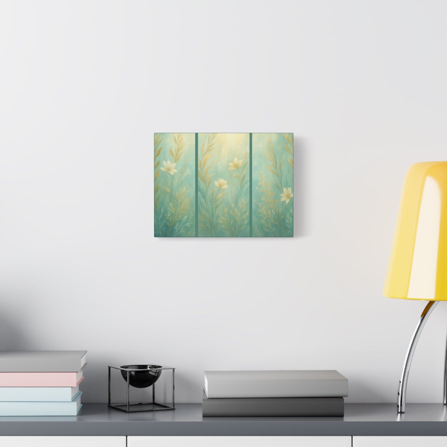 Ocean-Inspired Floral Wall Art Tranquil Home Decor for Living Room Bedroom Nature Lovers Watercolour Serene Canvas Coastal Decor Sea Garden