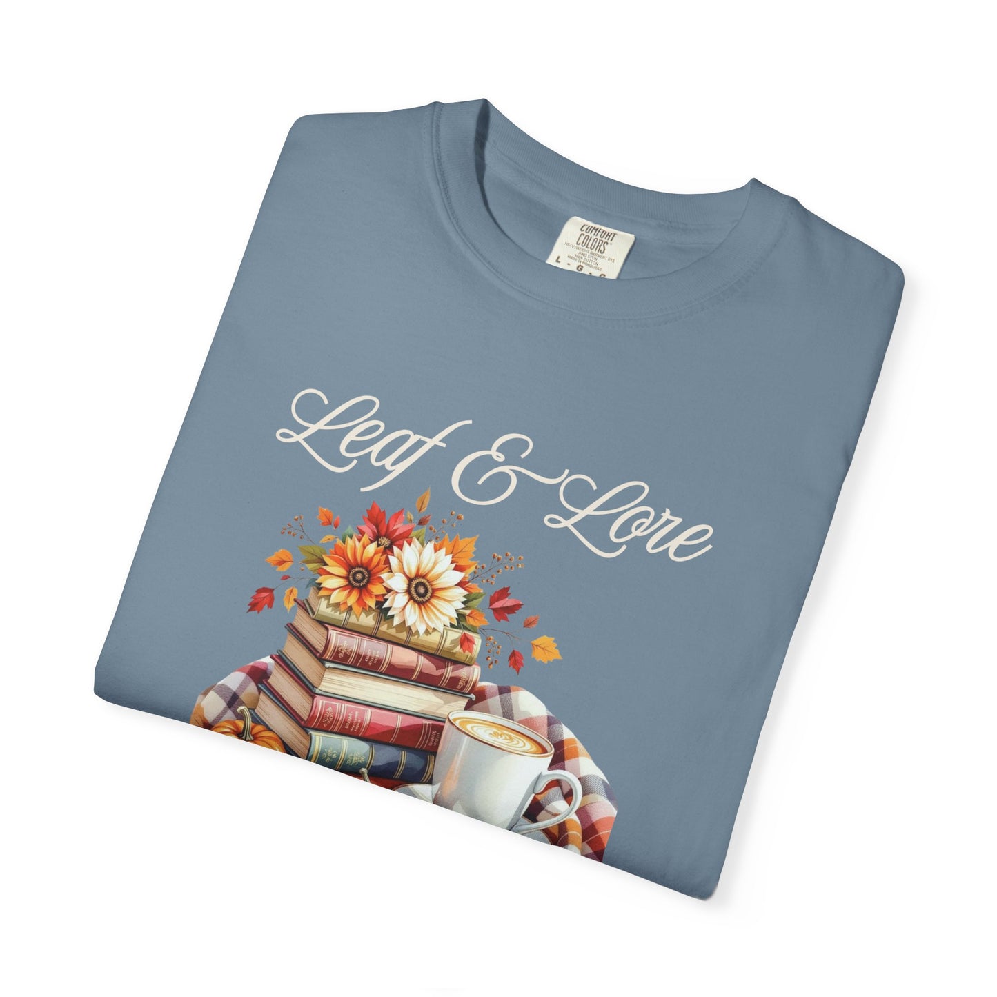 Cozy Book Lover Tee Unisex T-shirt Literary Apparel Leaf and Lore Readers' Society Autumn Vibes Gift Comfort Colours Shirt