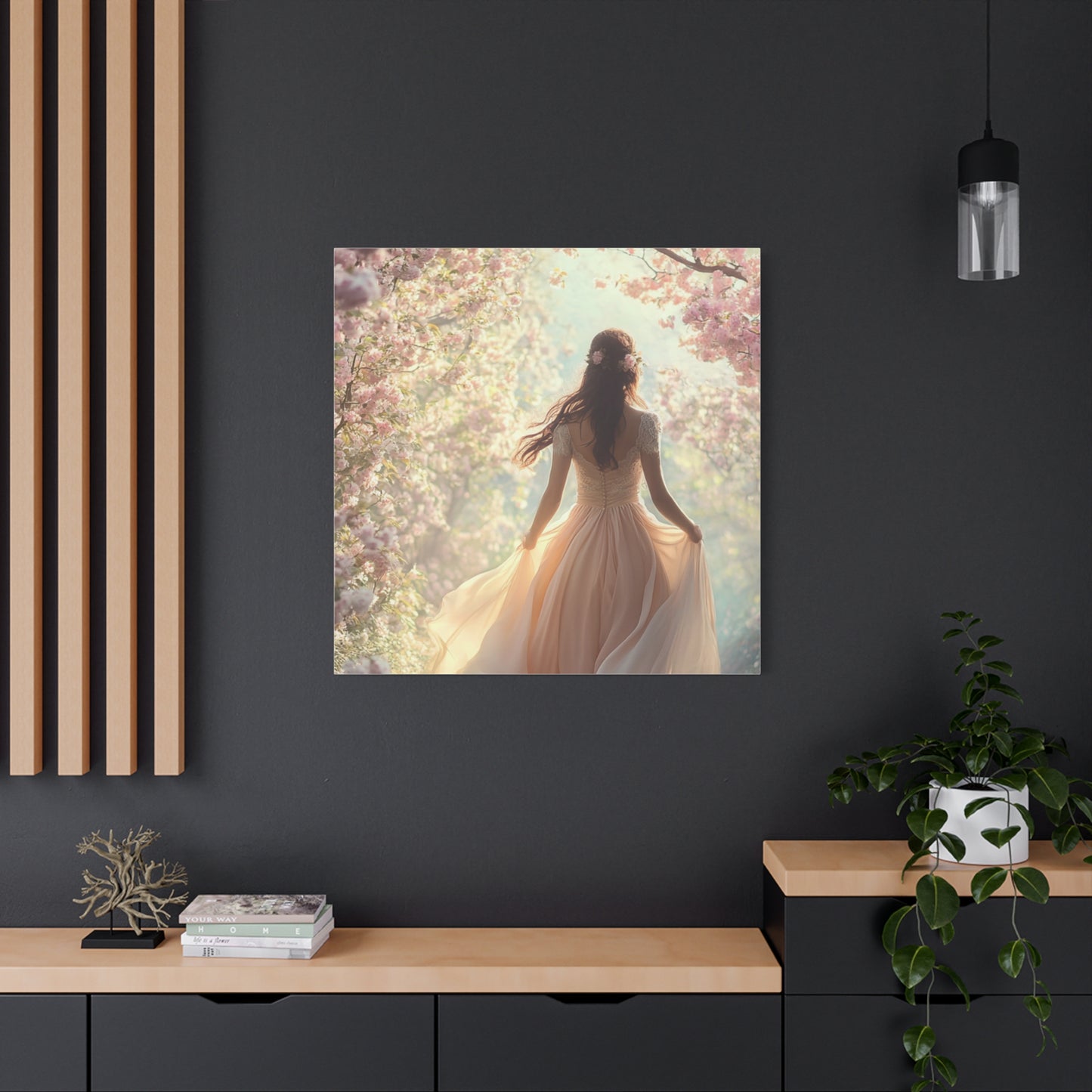 Running through the Woods Canvas Print - Whimsical Art for Home Decor