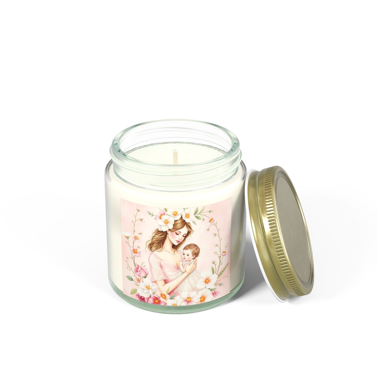 "A Mother's Embrace" Scented Candle - Coconut Apricot Wax (4oz, 9oz)