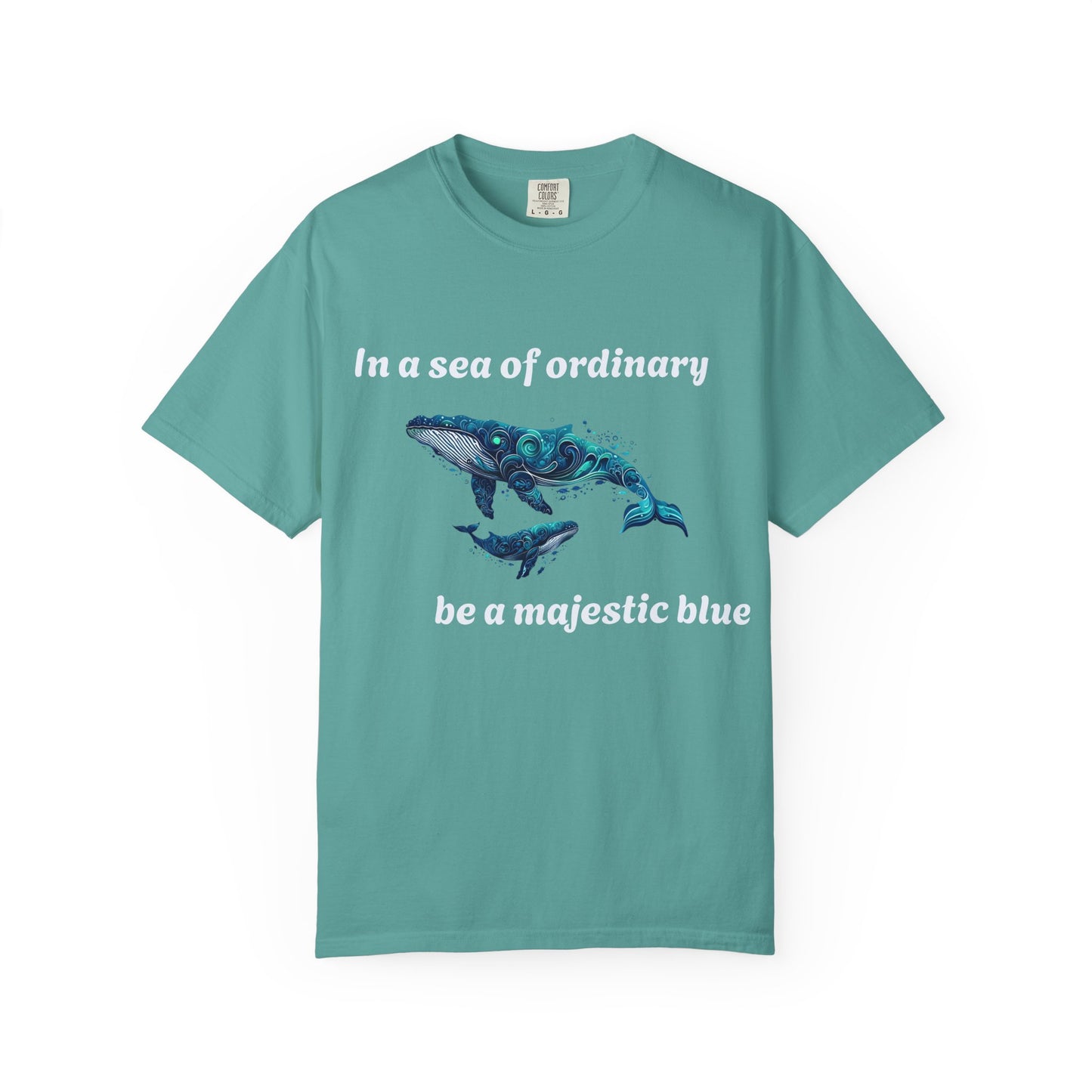 Blue Whale Unisex T-shirt with Inspirational Quote