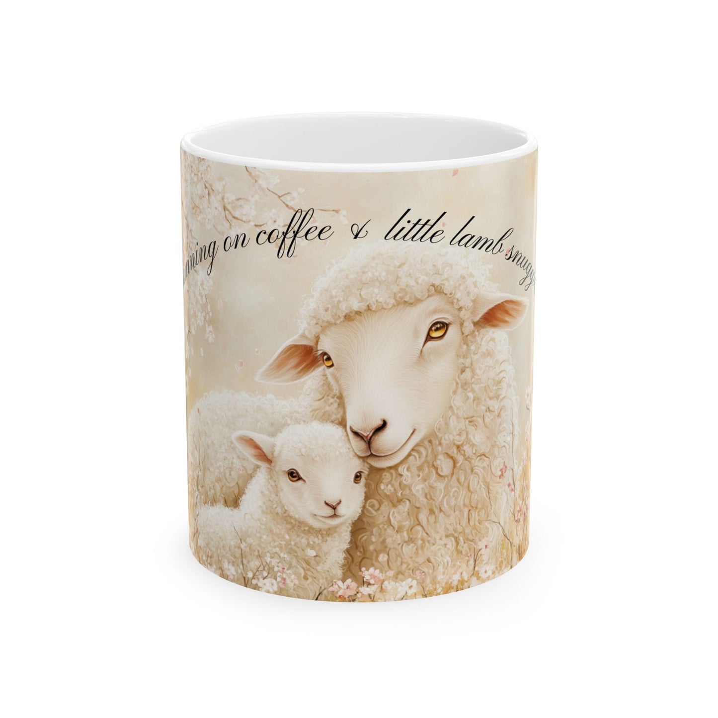 Running on Coffee Ceramic Mug - Perfect Gift for Moms