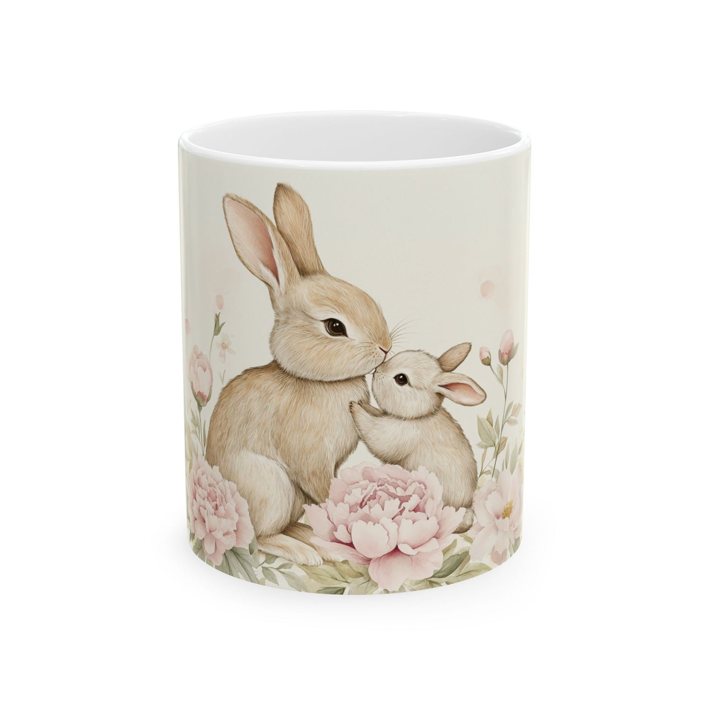 Somebunny Loves You Ceramic Mug - Perfect for Mother's Day & Spring Decor