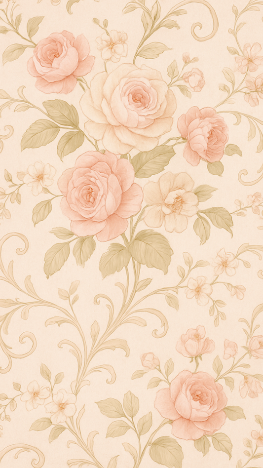 #100 Chic Rose Wallpaper