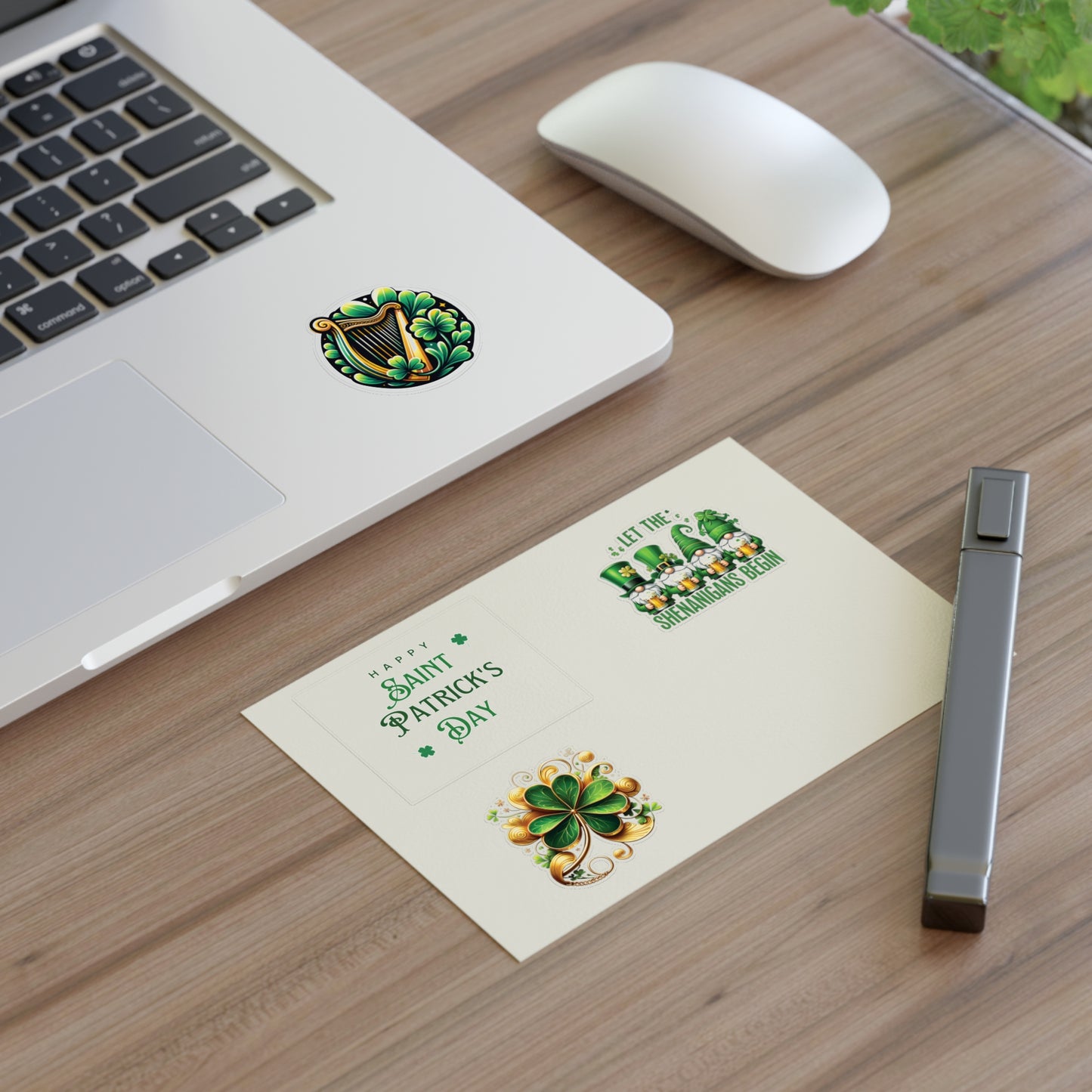St. Patrick's Day Sticker Sheets - Festive Shamrocks & Leprechauns