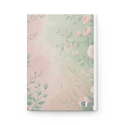 Floral Hardcover Journal Inspirational Quote Scriptural Inspiration Gift for Writers, Art Lovers, Women, Birthdays, Daily Journaling - Loved Without Measure