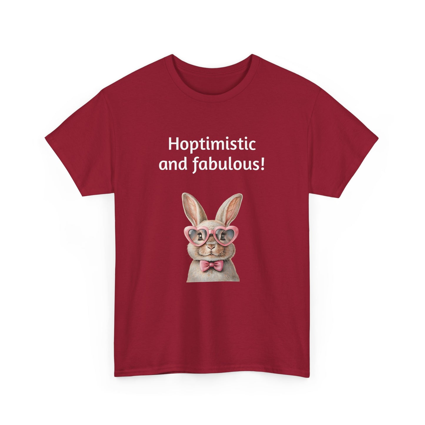 Hoptimistic and Fabulous Unisex Heavy Cotton Tee
