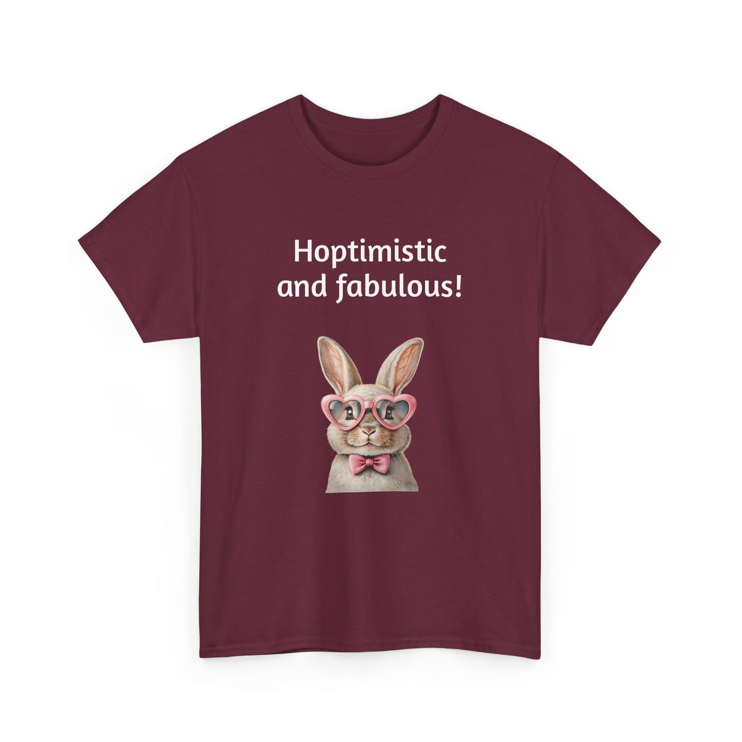 Hoptimistic and Fabulous Unisex Heavy Cotton Tee