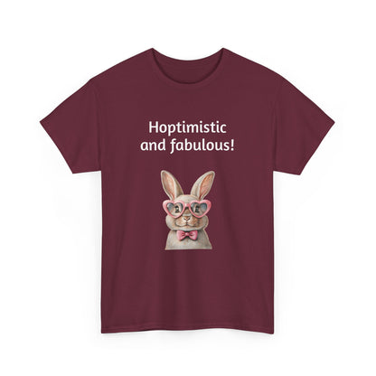 Hoptimistic and Fabulous Unisex Heavy Cotton Tee