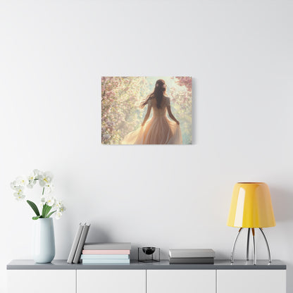 Running through the Woods Canvas Print - Whimsical Art for Home Decor