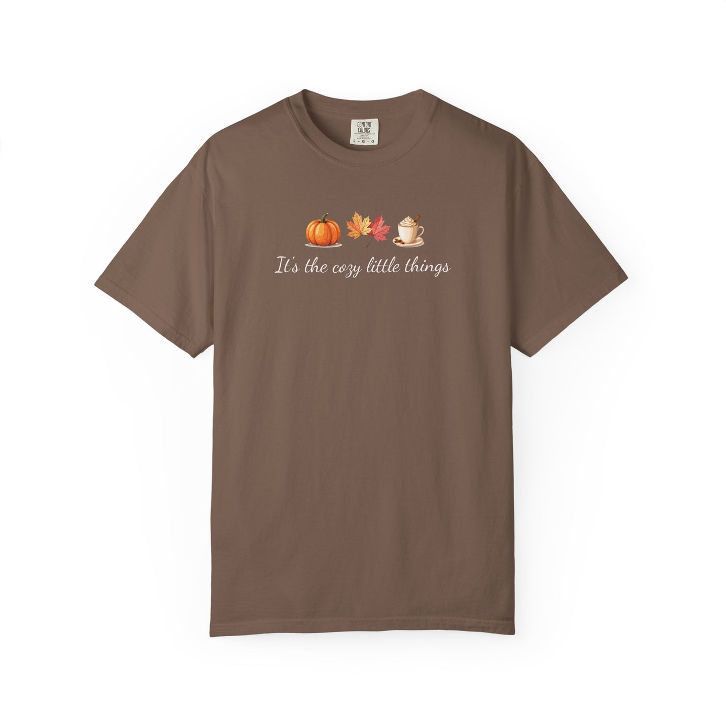 Unisex Autumn T-Shirt Fall Apparel Cozy Vibes Shirt Thanksgiving Gift Seasonal Tees Pumpkin Spice Shirt Cozy Little Things Fall Vibes