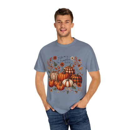 Fall Pumpkin Patch T-Shirt, Autumn Tee, Halloween Shirt, Harvest Fest Top, Thanksgiving Wear, Seasonal Apparel