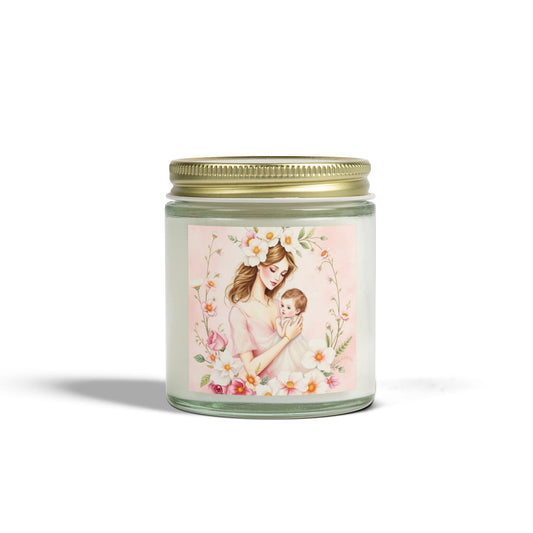 "A Mother's Embrace" Scented Candle - Coconut Apricot Wax (4oz, 9oz)