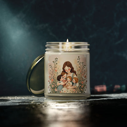 "A Mother's Love" Scented Candles, Mother's Day Design, Coconut Apricot Wax