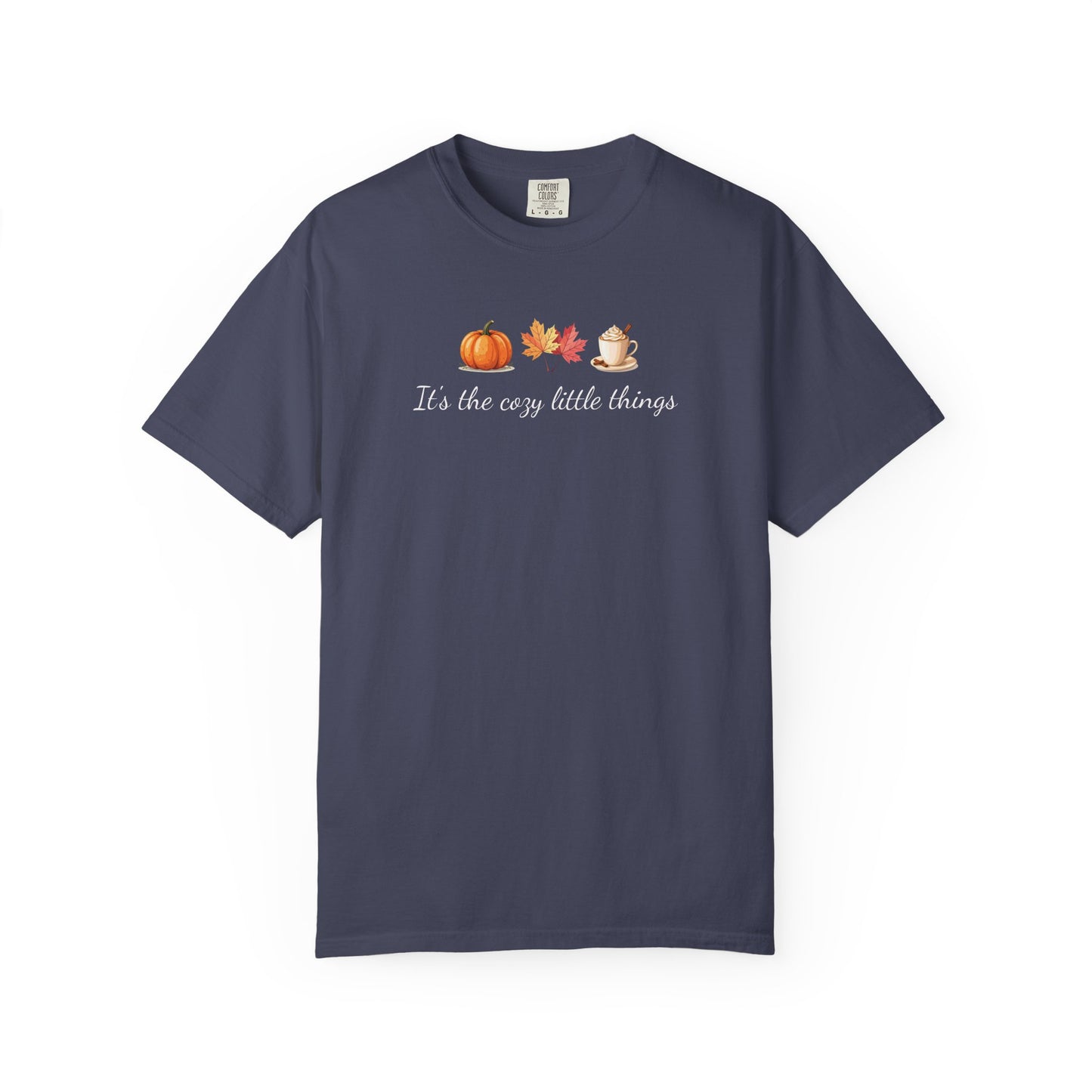 Unisex Autumn T-Shirt Fall Apparel Cozy Vibes Shirt Thanksgiving Gift Seasonal Tees Pumpkin Spice Shirt Cozy Little Things Fall Vibes