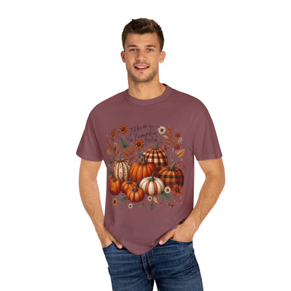 Fall Pumpkin Patch T-Shirt, Autumn Tee, Halloween Shirt, Harvest Fest Top, Thanksgiving Wear, Seasonal Apparel