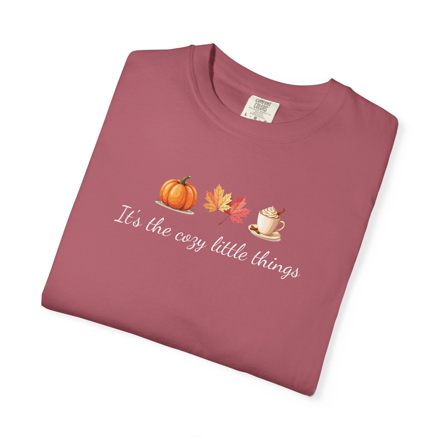 Unisex Autumn T-Shirt Fall Apparel Cozy Vibes Shirt Thanksgiving Gift Seasonal Tees Pumpkin Spice Shirt Cozy Little Things Fall Vibes