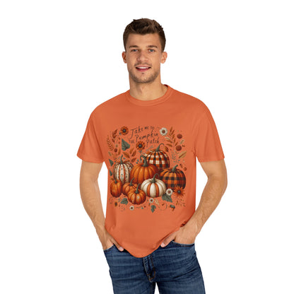Fall Pumpkin Patch T-Shirt, Autumn Tee, Halloween Shirt, Harvest Fest Top, Thanksgiving Wear, Seasonal Apparel